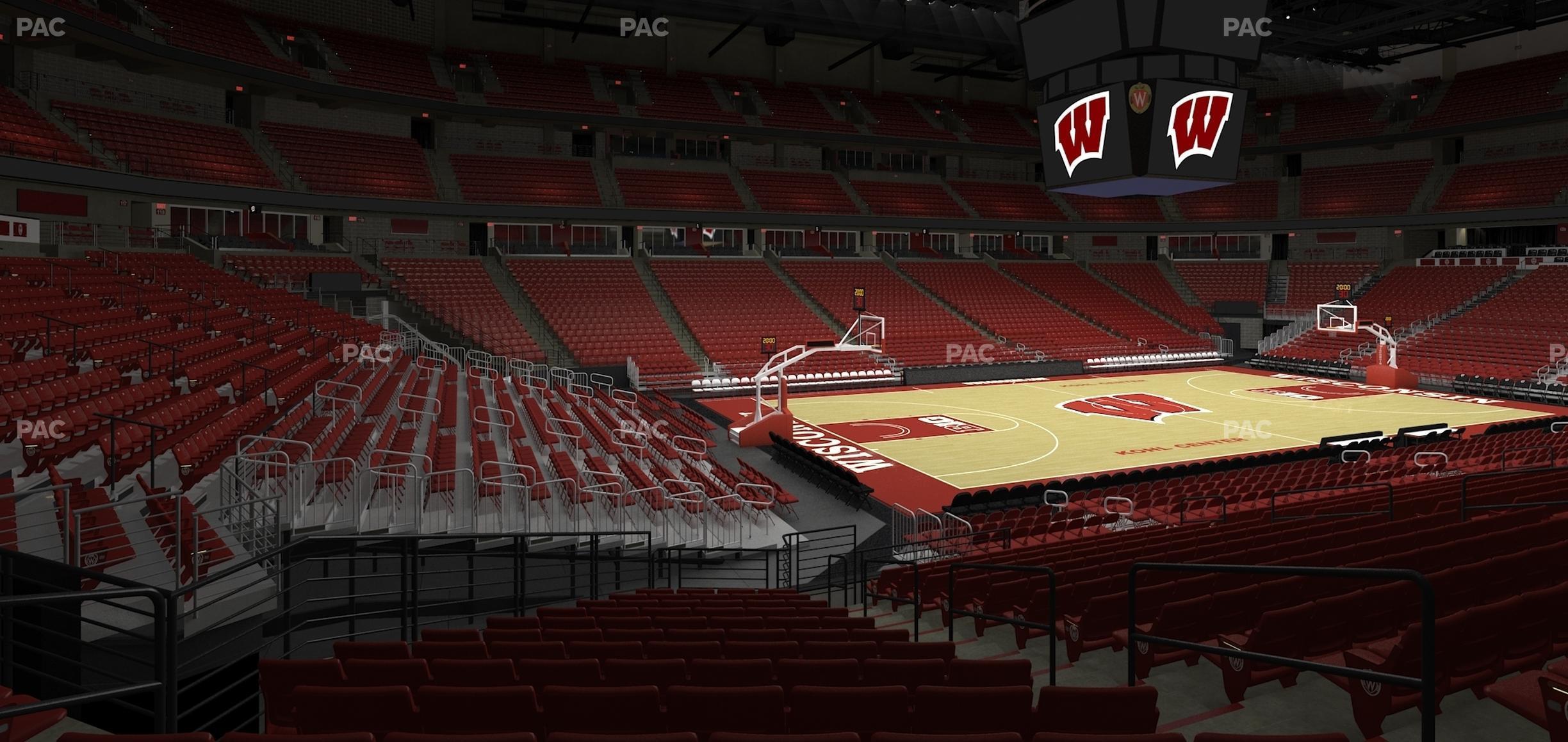 Seating view for Kohl Center Section 111