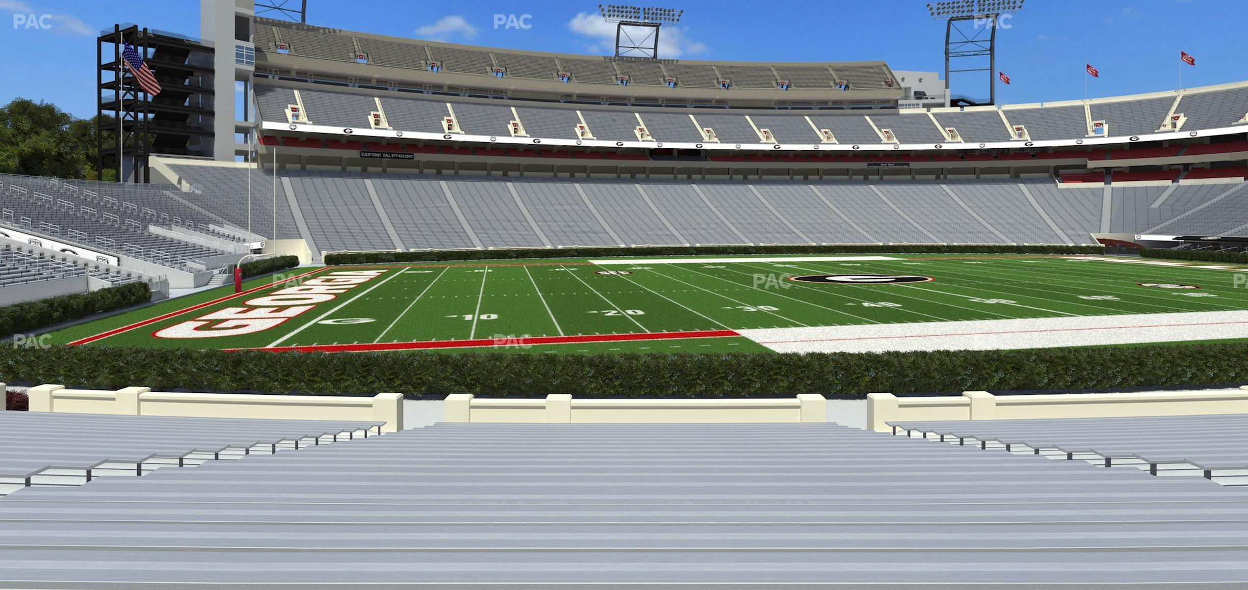 Seating view for Sanford Stadium Section 134