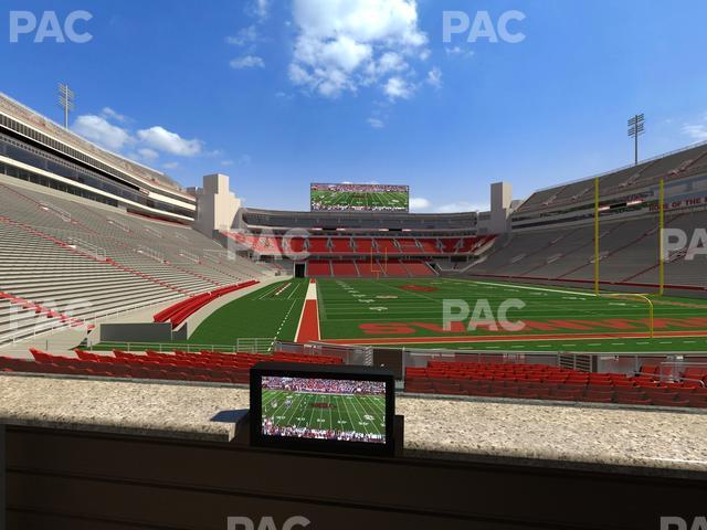 Seating view for Razorback Stadium Section Loge 47