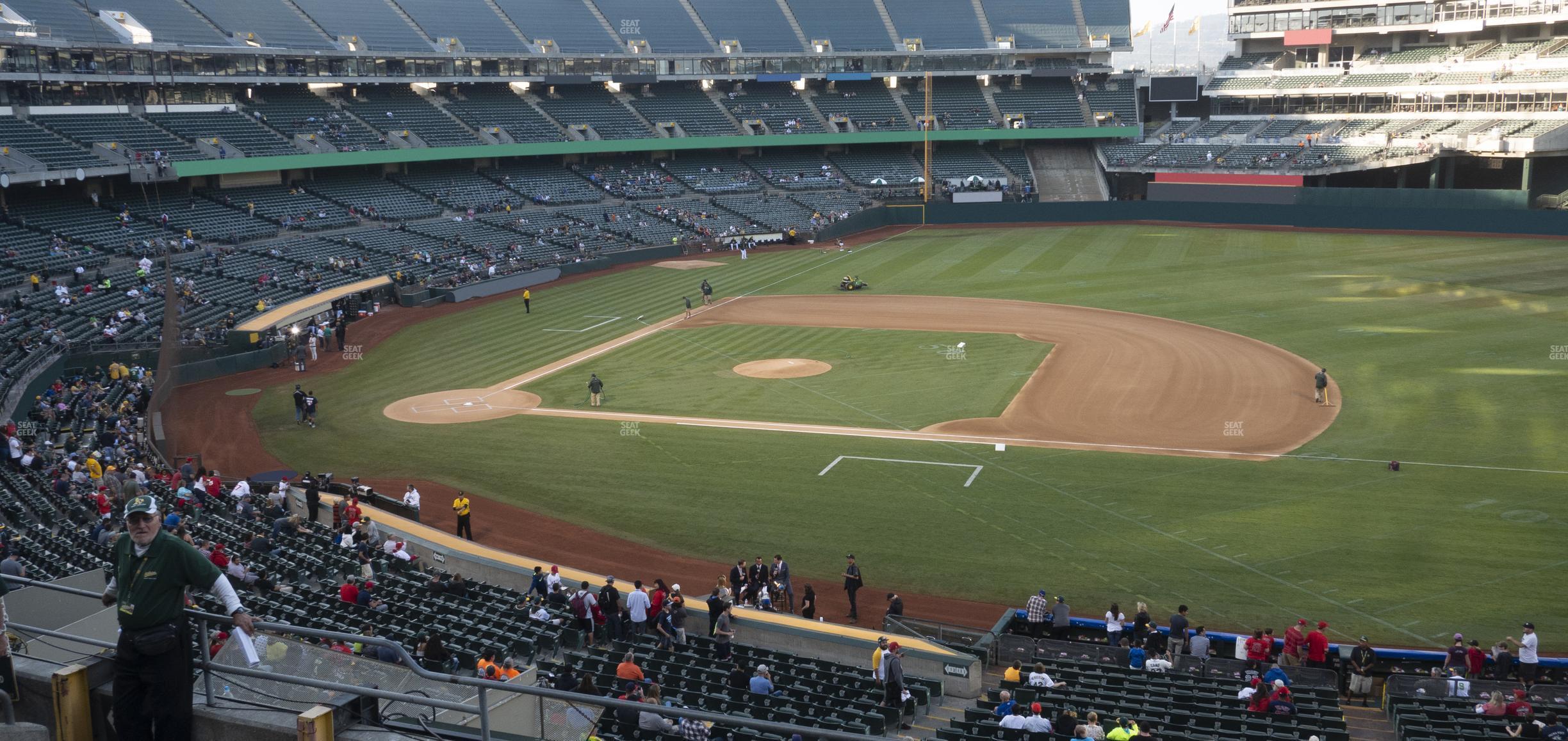 Seating view for Oakland Coliseum Section 211