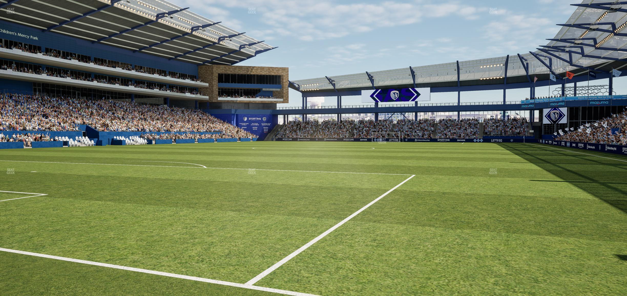 Seating view for Children's Mercy Park Section Pitch Side Tables