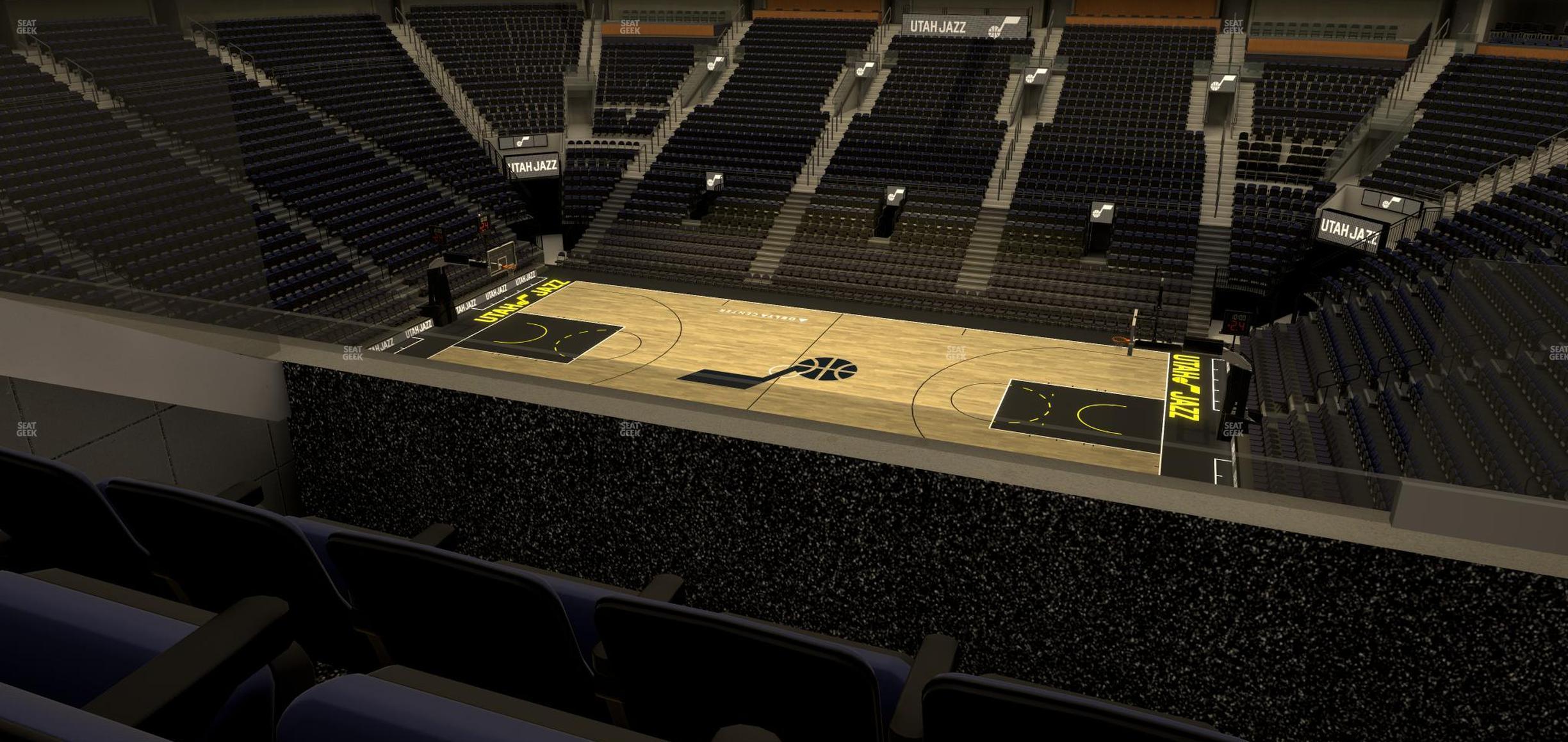 Seating view for Delta Center Section Suite 23