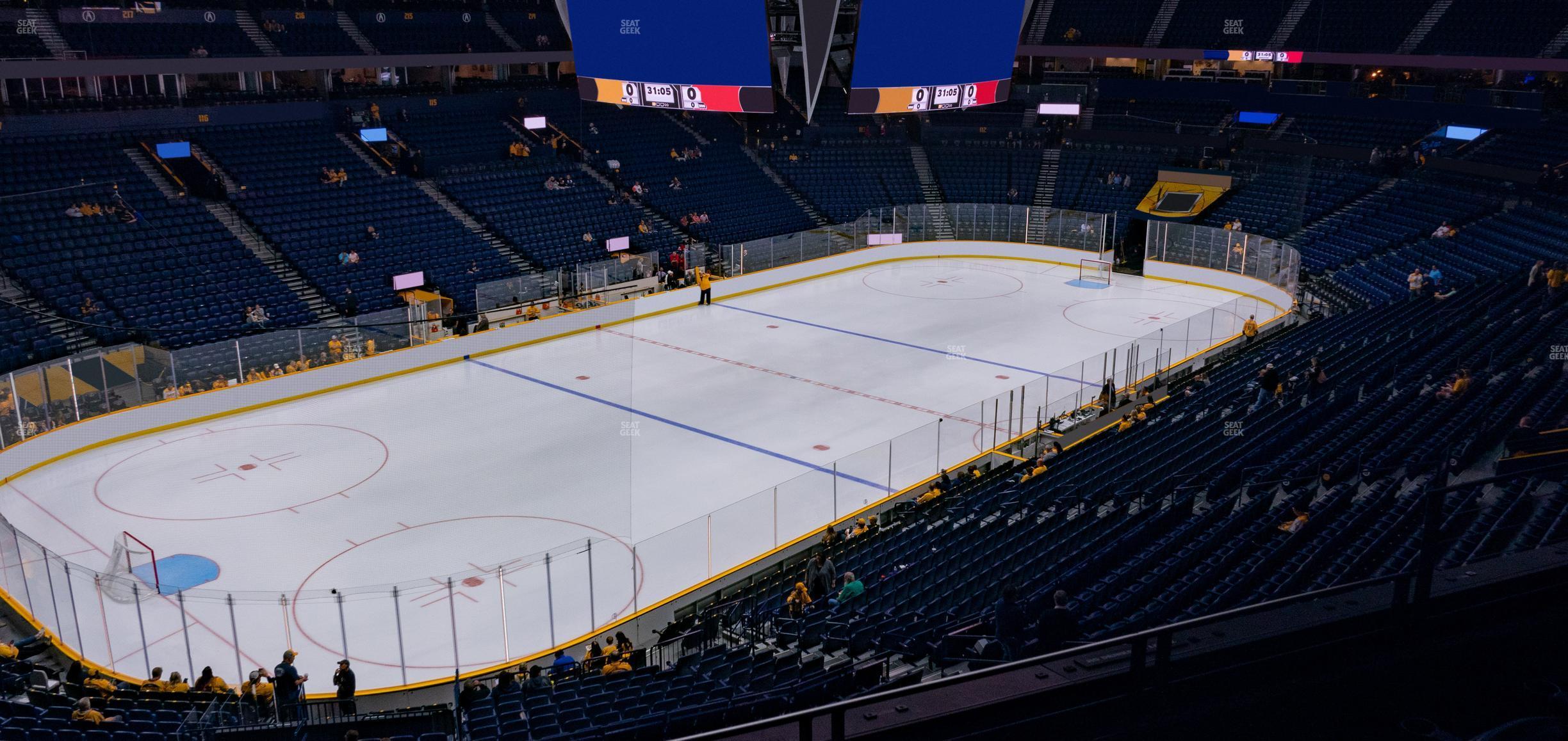 Seating view for Bridgestone Arena Section 205