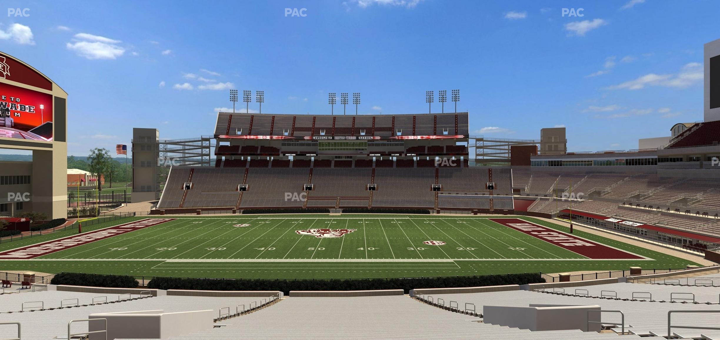 Seating view for Davis Wade Stadium Section 20