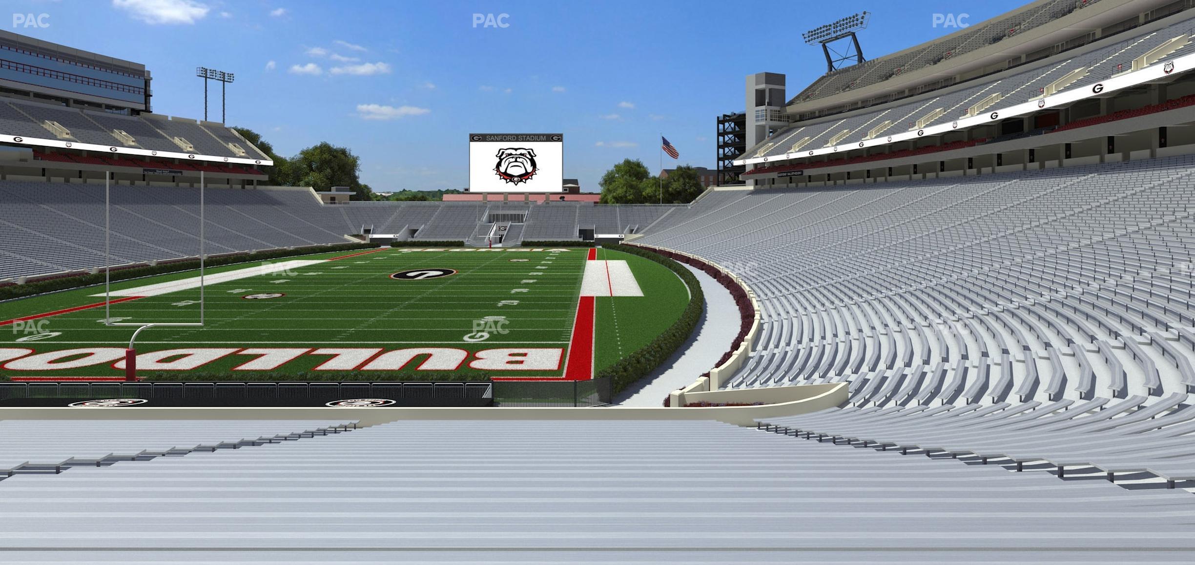 Seating view for Sanford Stadium Section 117