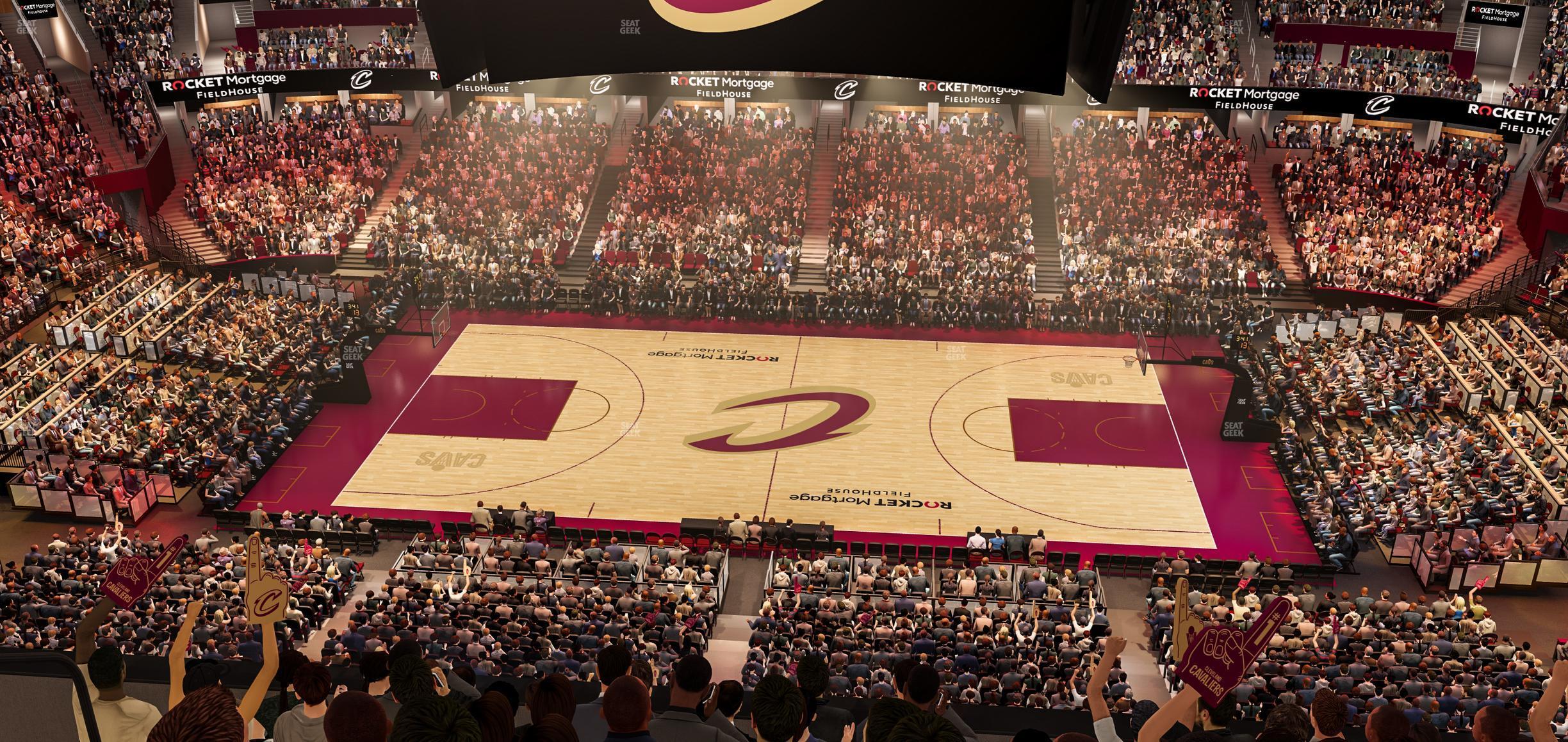 Seating view for Rocket Mortgage FieldHouse Section 209