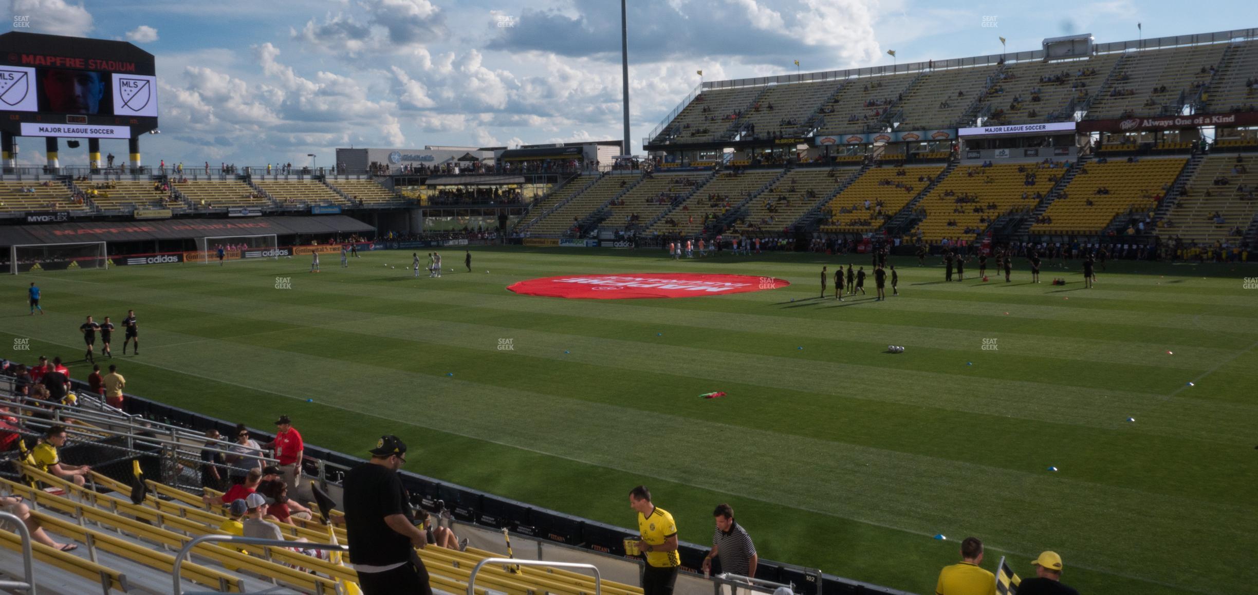 Seating view for Historic Crew Stadium Section 102 Supporters