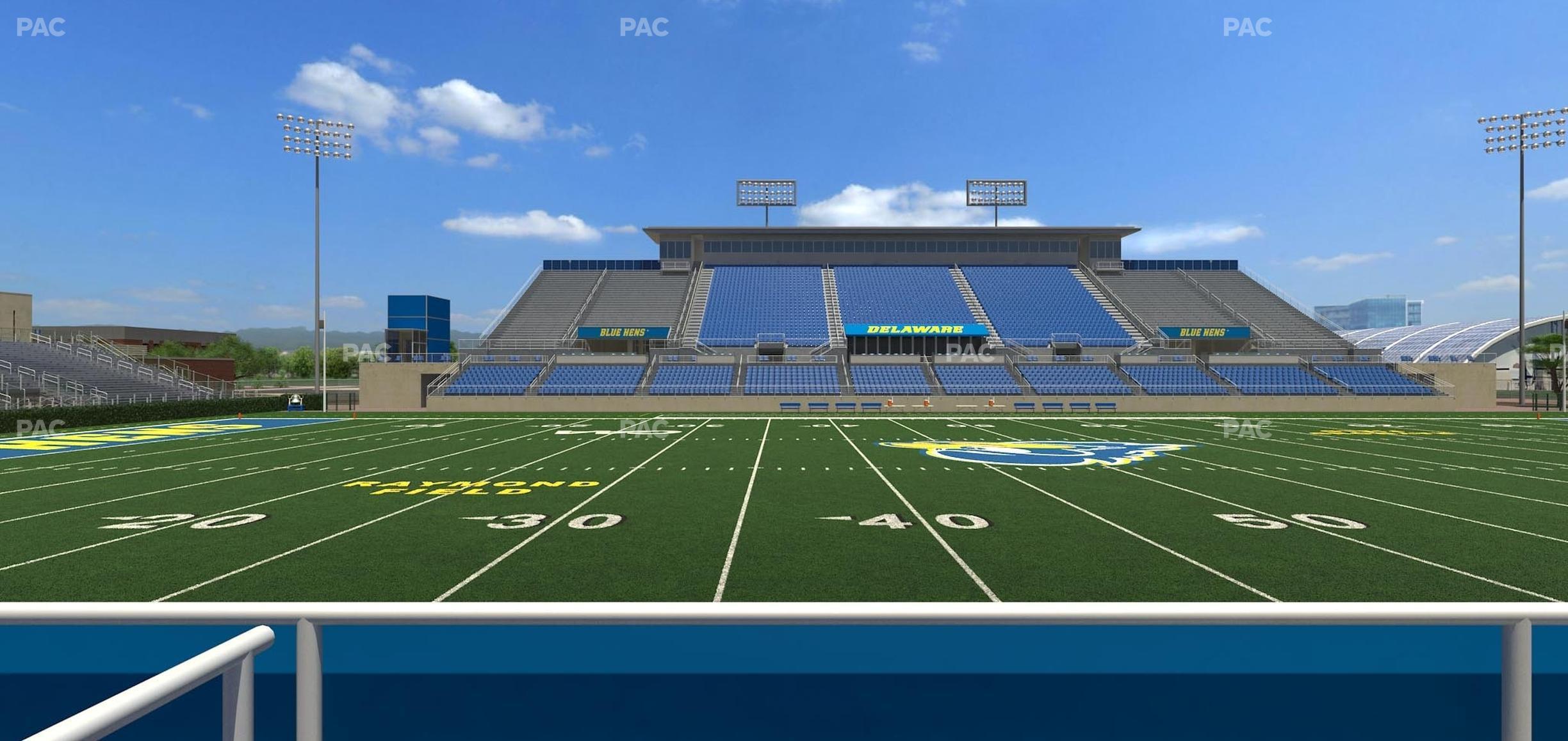 Seating view for Delaware Stadium Section East Box 81