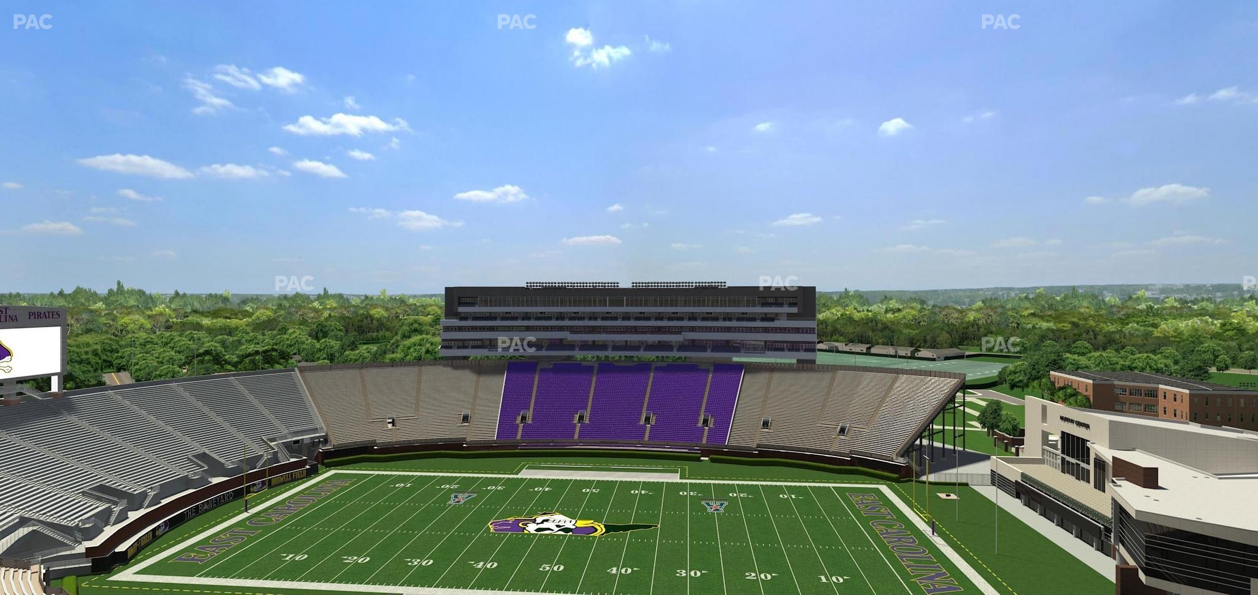 Seating view for Dowdy-Ficklen Stadium Section 216