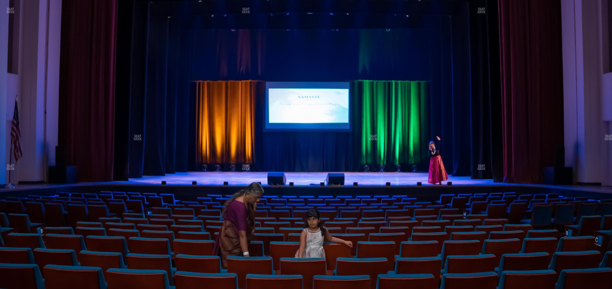 Seating view for Belk Theater at Blumenthal Performing Arts Center Section Orchestra Center