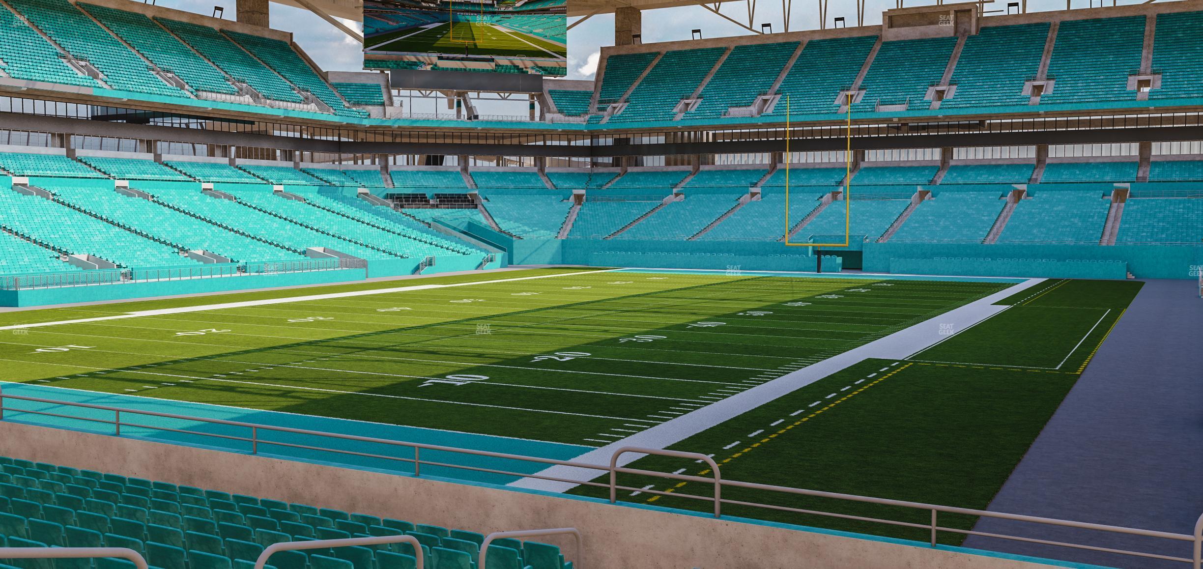 Seating view for Hard Rock Stadium Section 101