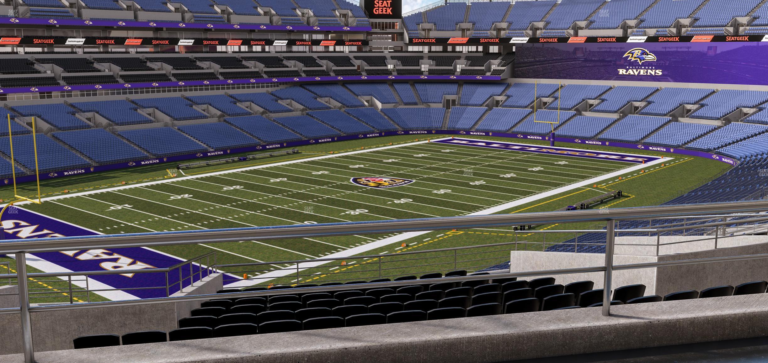 Seating view for M&T Bank Stadium Section Suite 332