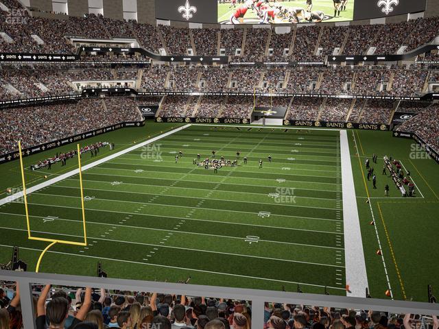 Seating view for Caesars Superdome Section Suite 386