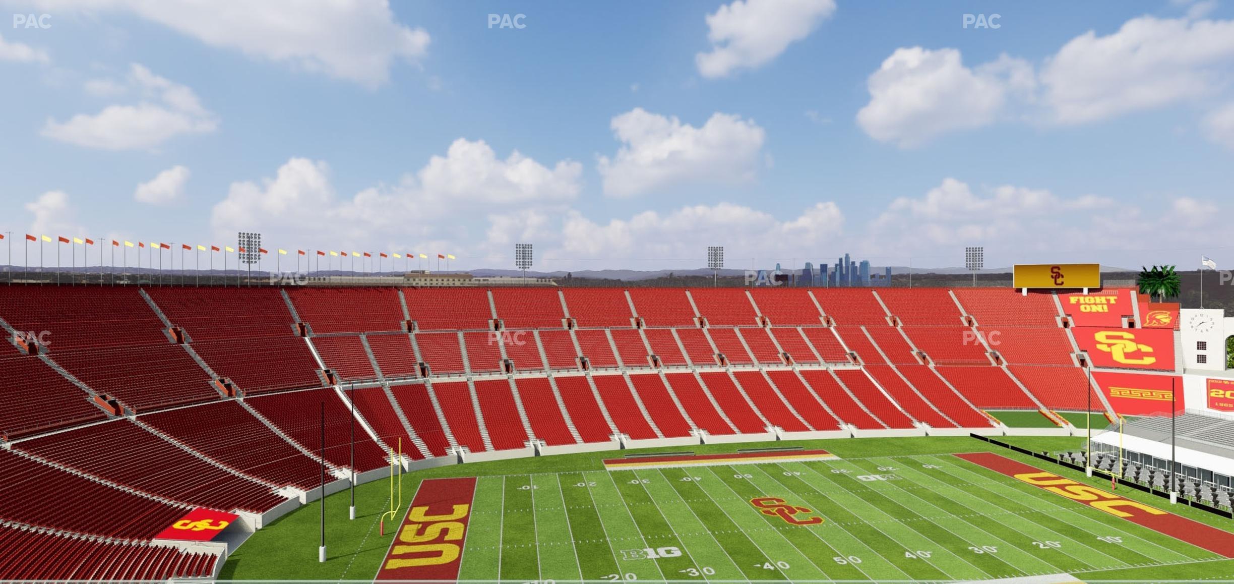 Seating view for Los Angeles Memorial Coliseum Section Suite 519