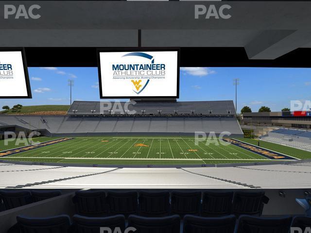 Seating view for Mountaineer Field at Milan Puskar Stadium Section Field Box 22