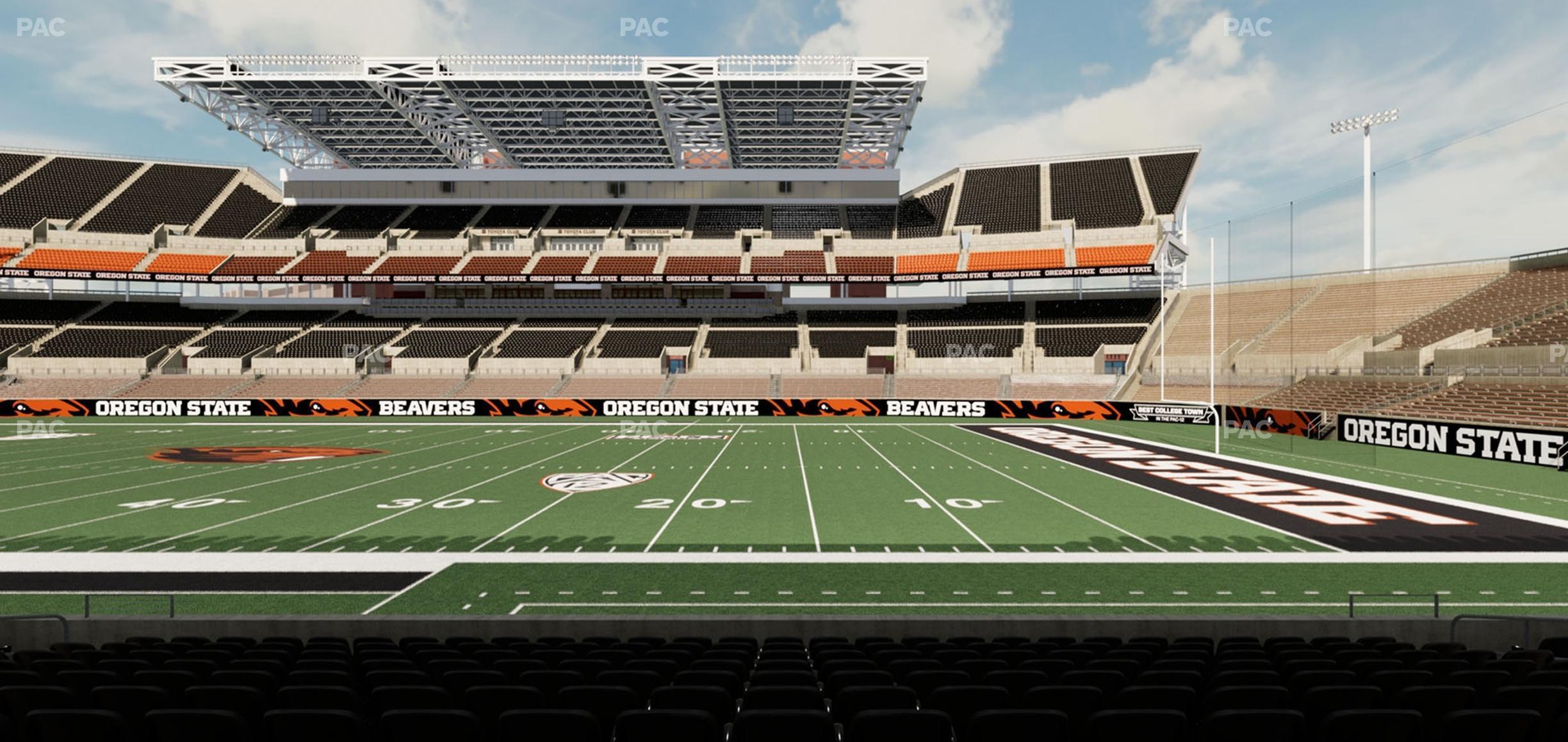 Seating view for Reser Stadium Section 129