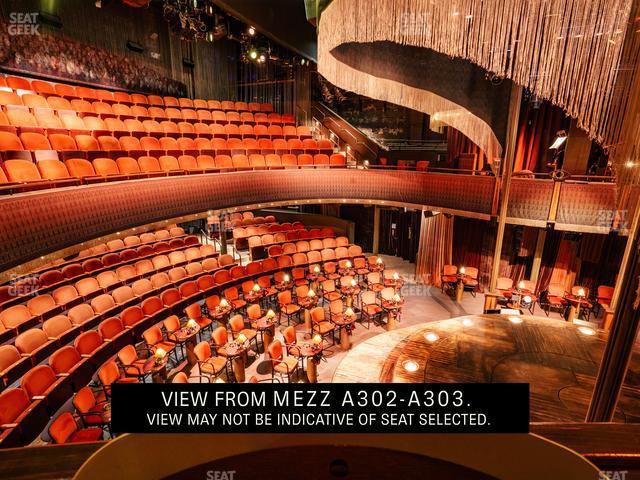 Seating view for August Wilson Theatre Section Mezzanine Table Seating 1