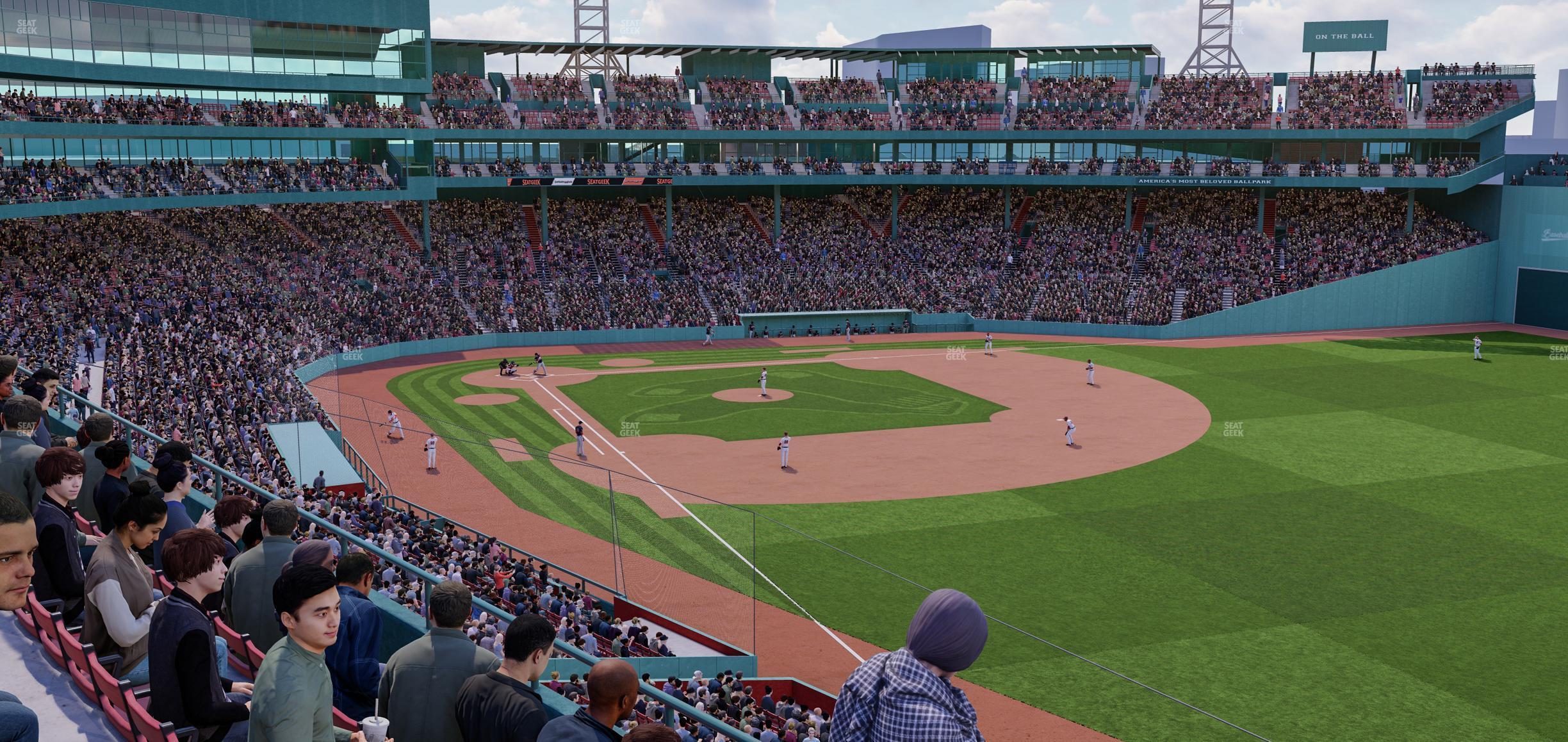 Seating view for Fenway Park Section Right Field Roof Box 31