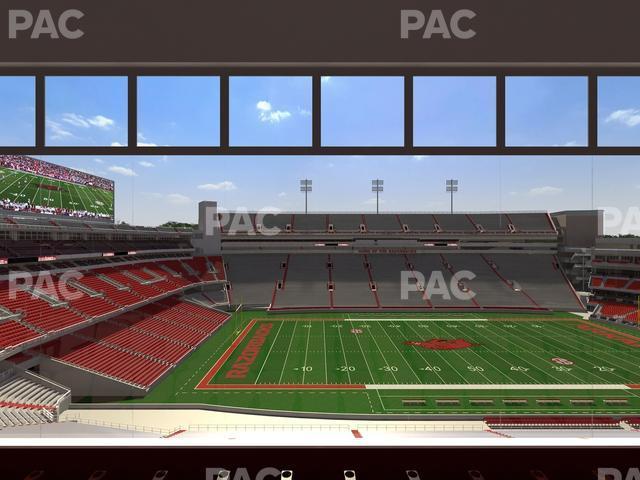 Seating view for Razorback Stadium Section 340