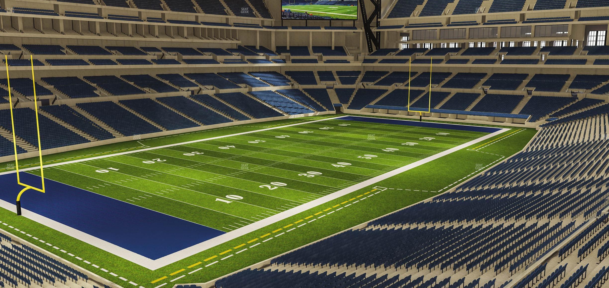 Seating view for Lucas Oil Stadium Section 347