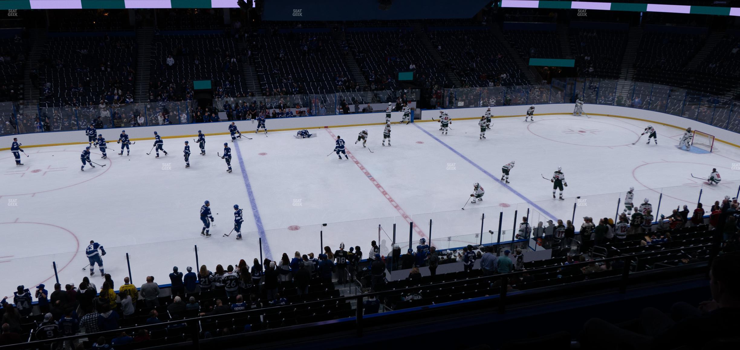 Seating view for Amalie Arena Section 217