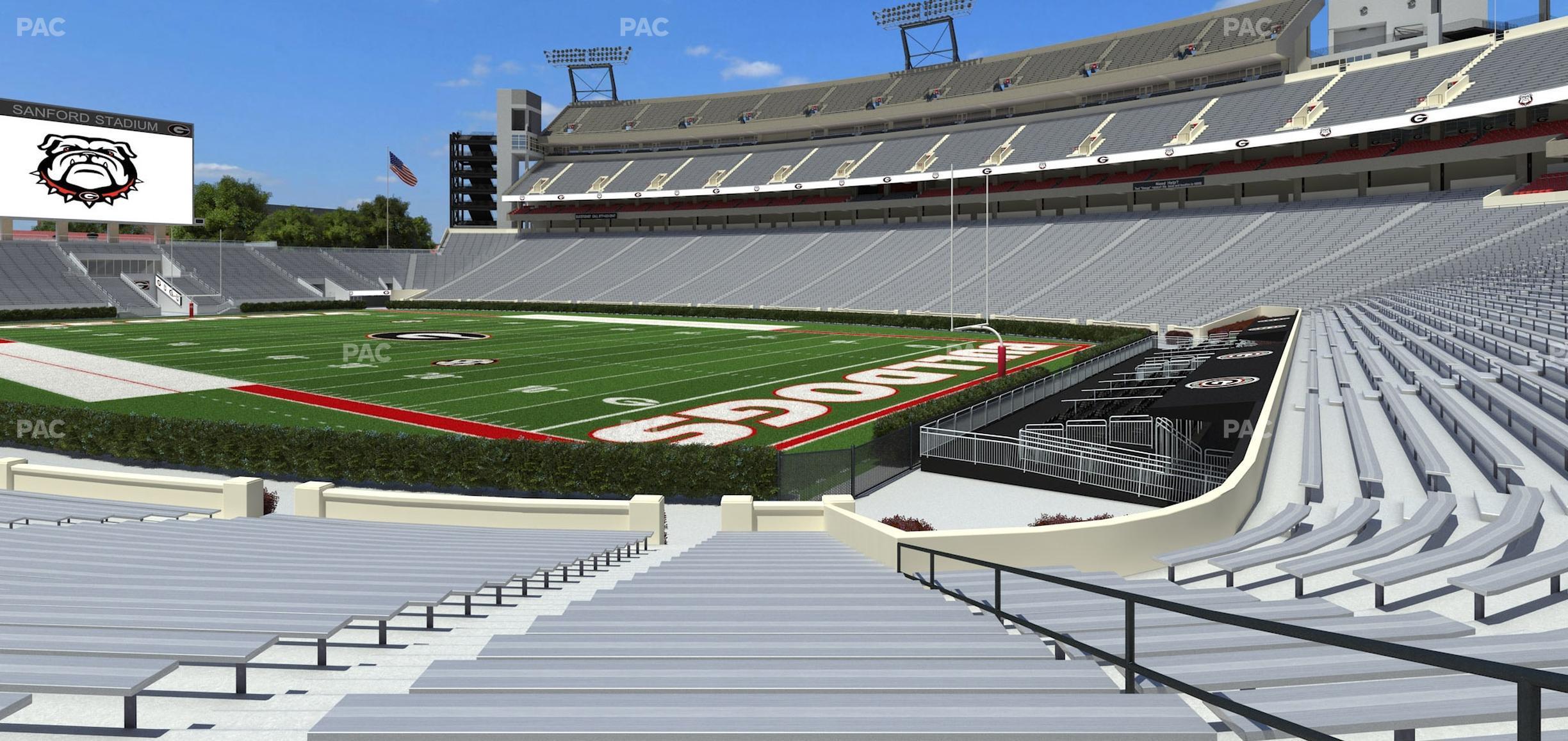 Seating view for Sanford Stadium Section 125