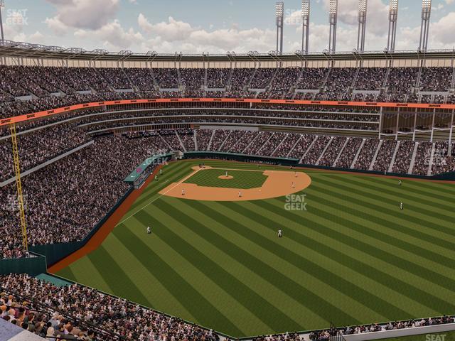 Seating view for Progressive Field Section Standing Right Field Terrace 504