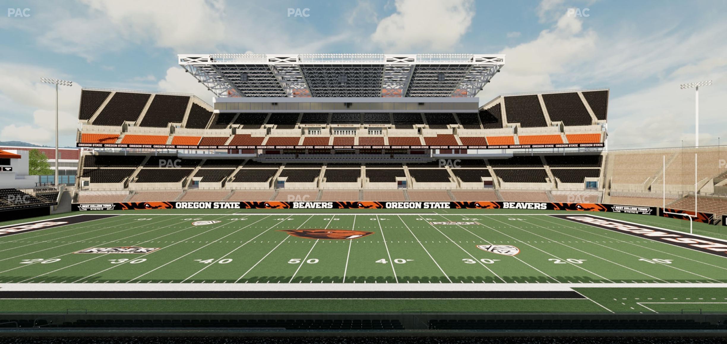 Seating view for Reser Stadium Section Box 15