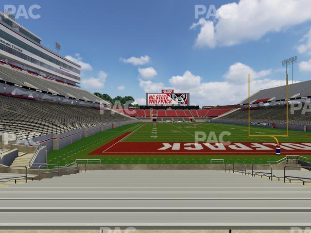 Seating view for Carter-Finley Stadium Section 116