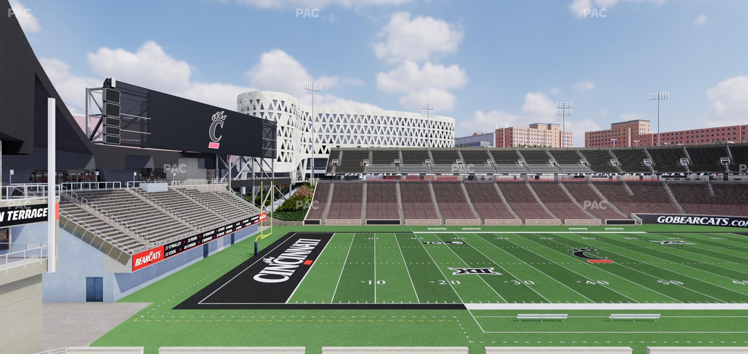 Seating view for Nippert Stadium Section 125