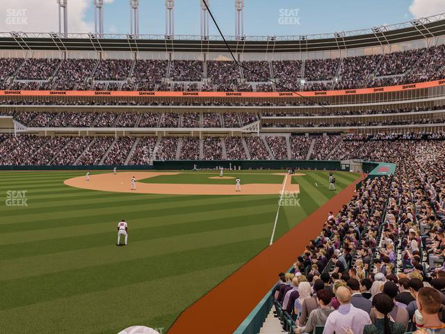 Seating view for Progressive Field Section 179