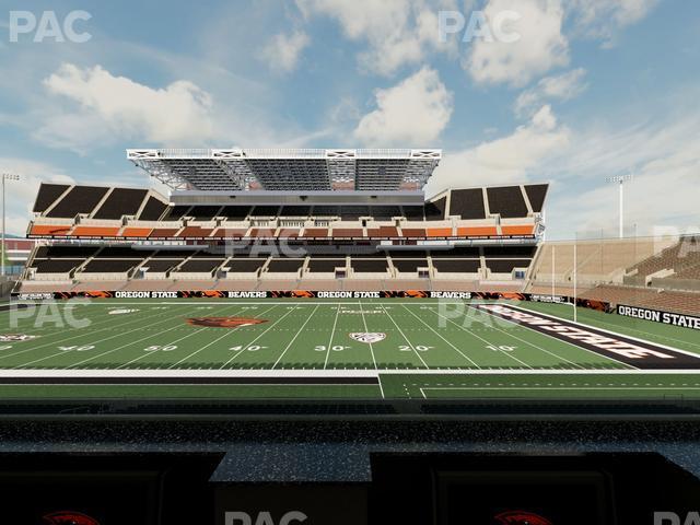 Seating view for Reser Stadium Section Box 4