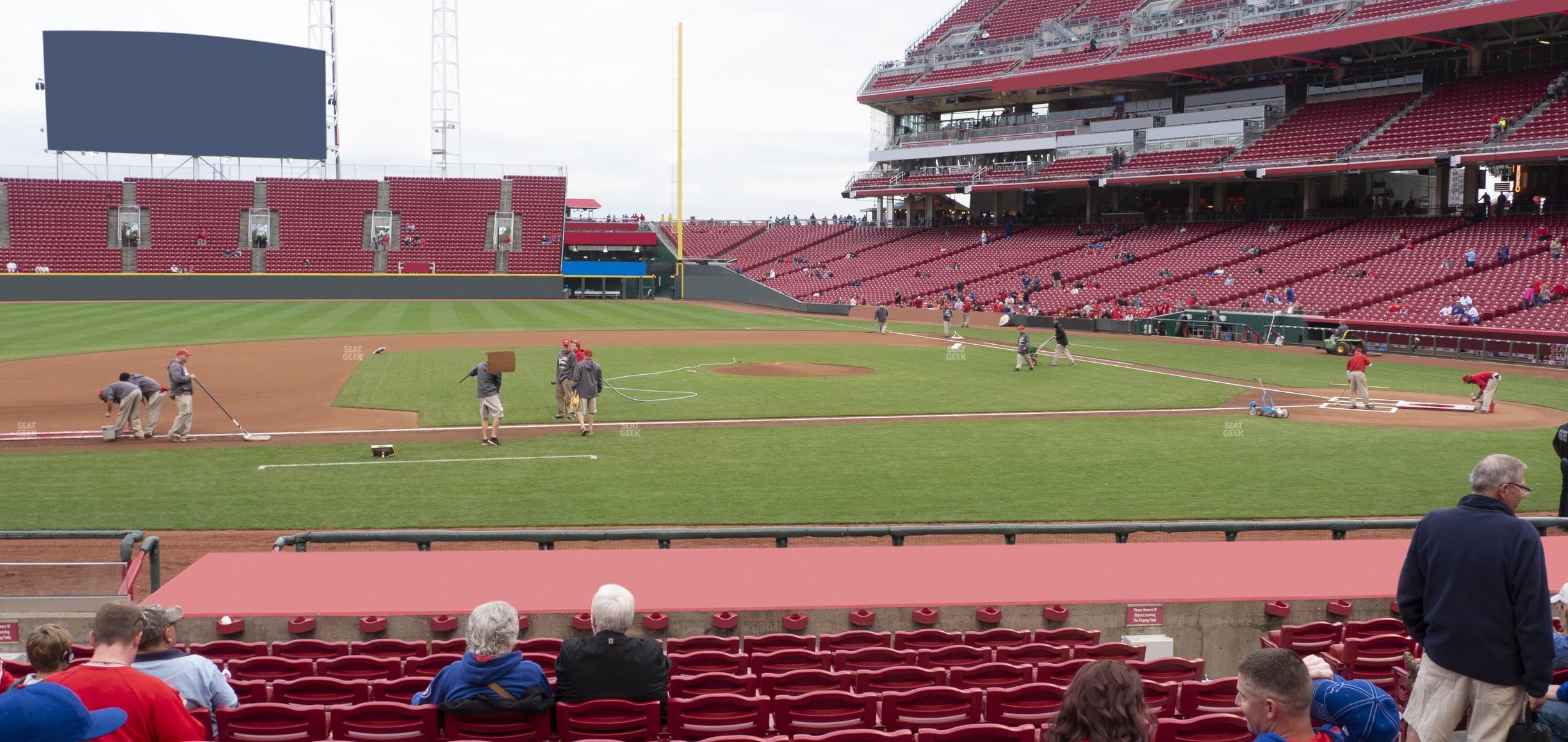 Seating view for Great American Ball Park Section 117