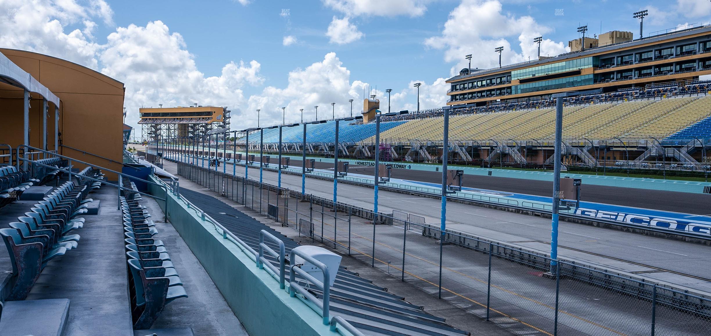 Seating view for Homestead-Miami Speedway Section Pit Road Cabana 25