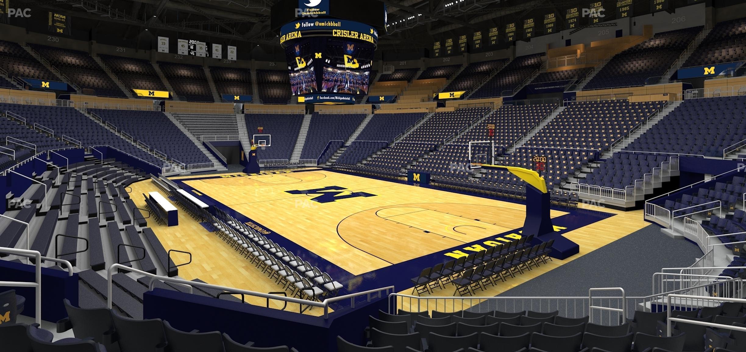 Seating view for Crisler Center Section 118