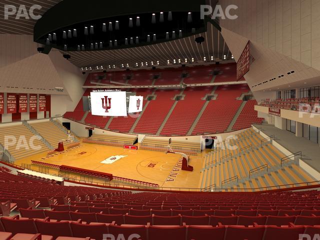 Seating view for Simon Skjodt Assembly Hall Section B