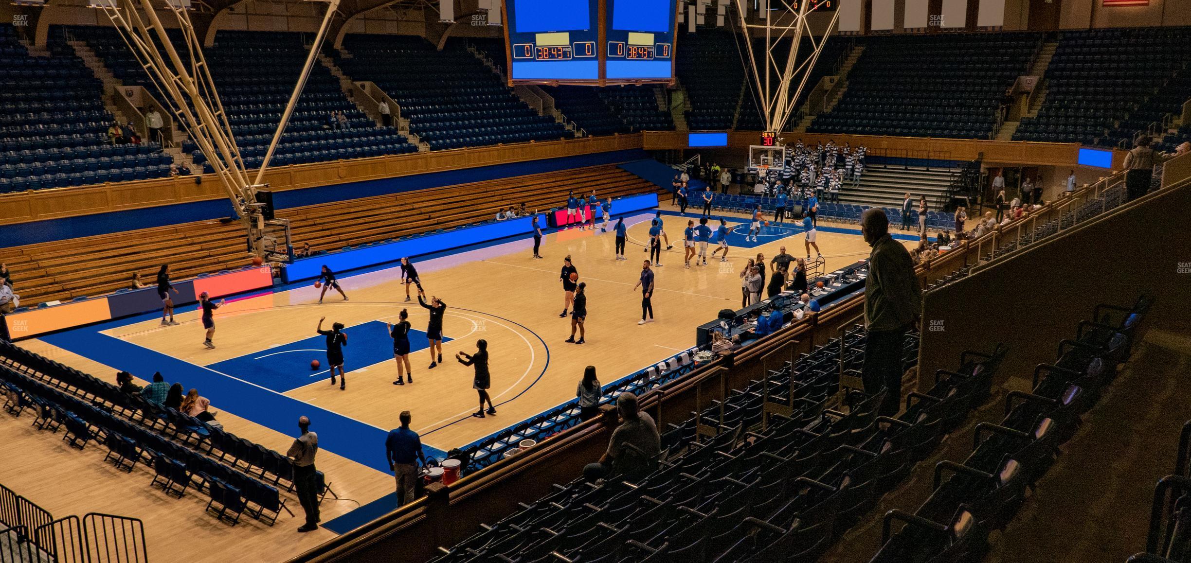 Seating view for Cameron Indoor Stadium Section 4