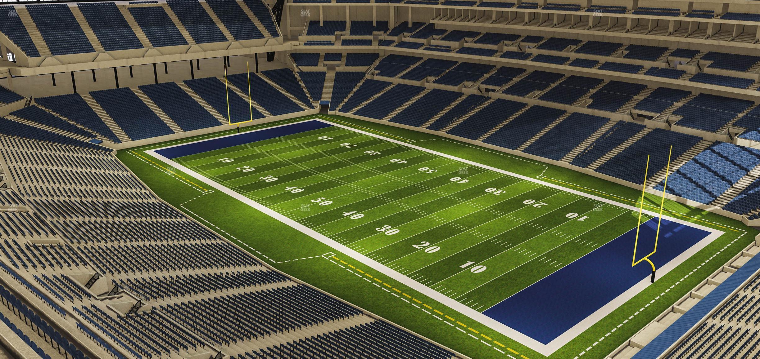 Seating view for Lucas Oil Stadium Section 633