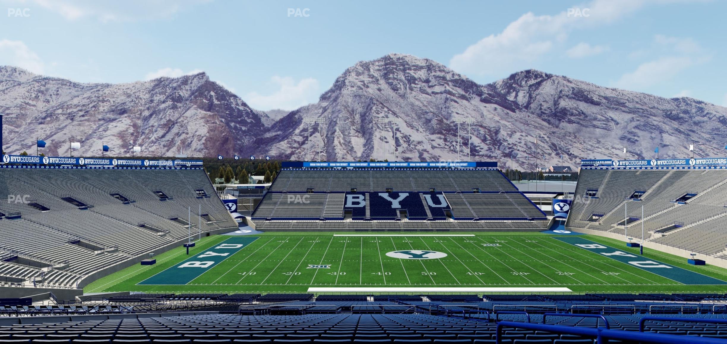 Seating view for LaVell Edwards Stadium Section Upper Boxes