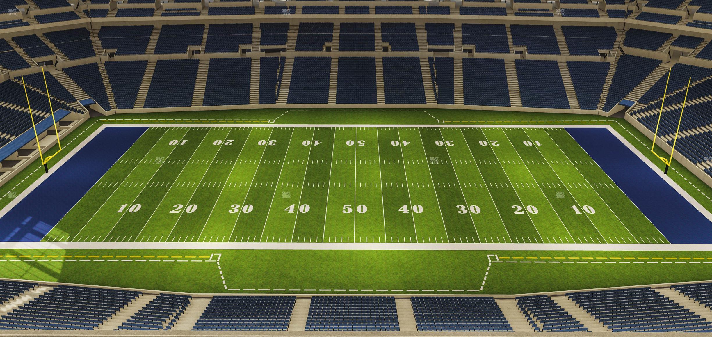 Seating view for Lucas Oil Stadium Section 613