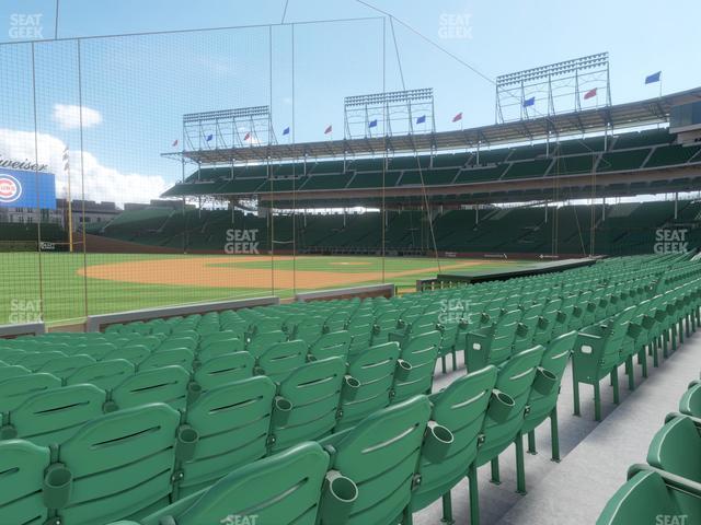 Seating view for Wrigley Field Section Club Box Outfield 7