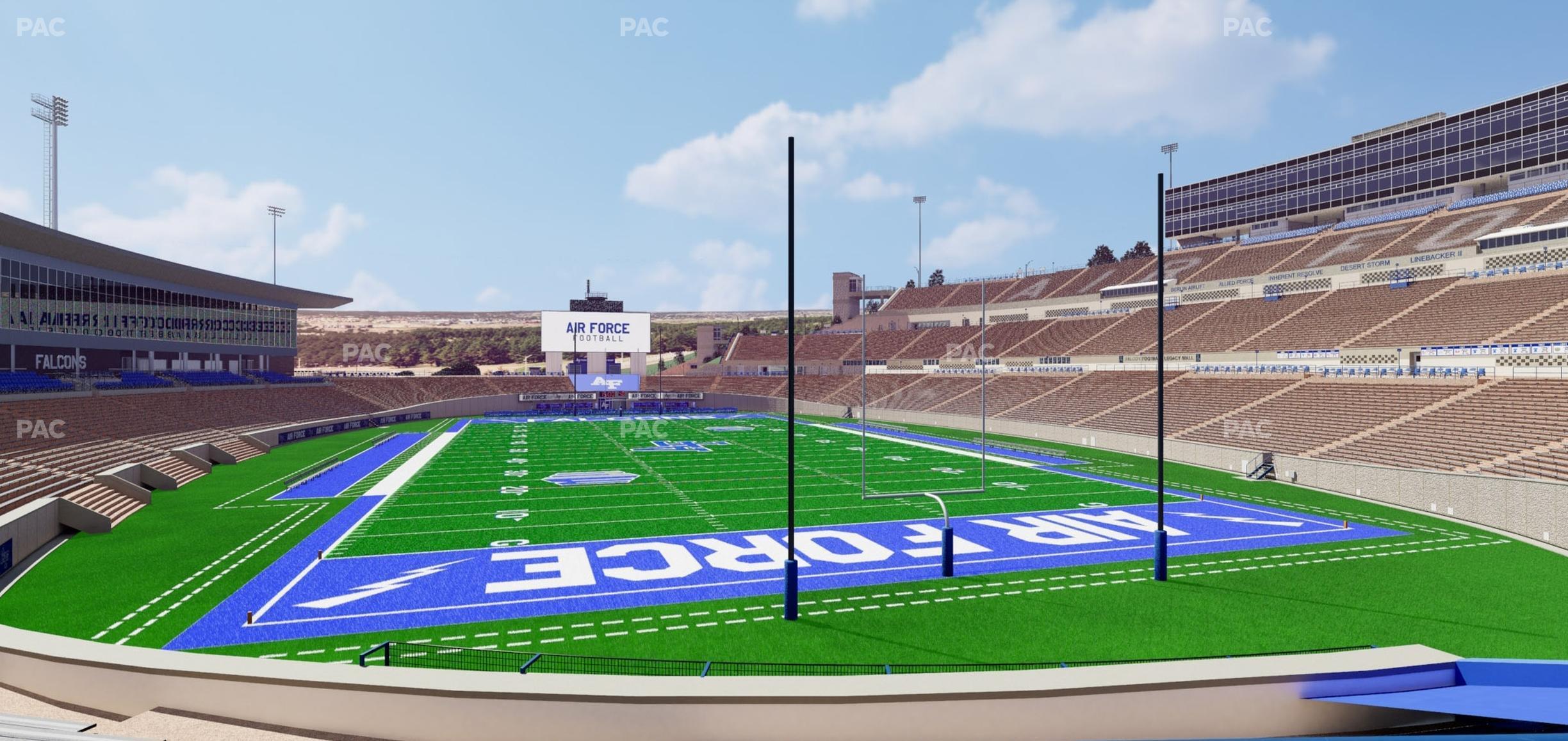 Seating view for Falcon Stadium Section L 16