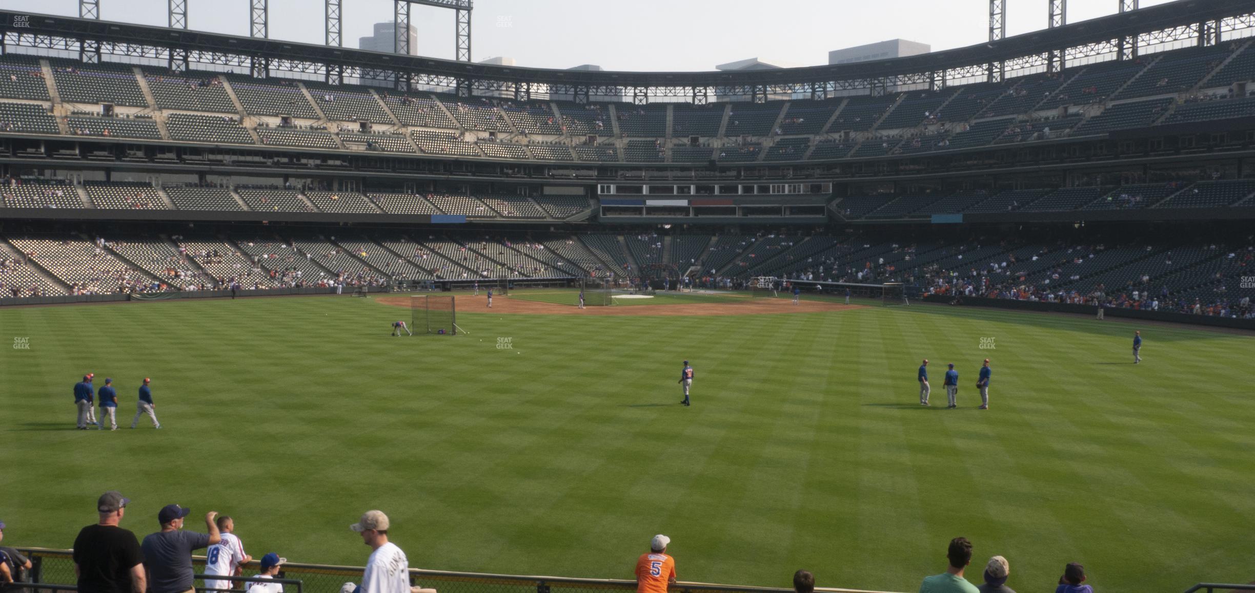 Seating view for Coors Field Section 159