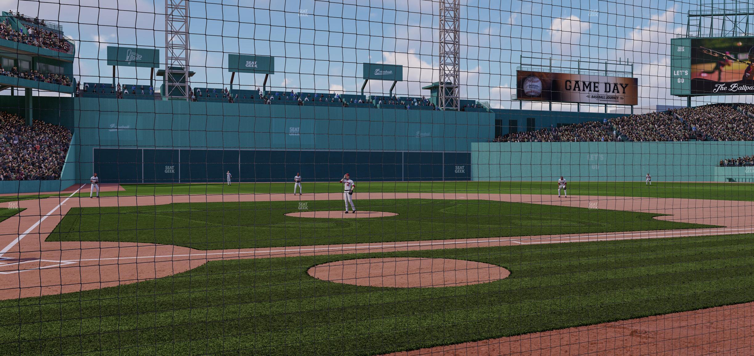 Seating view for Fenway Park Section Dugout Box 37