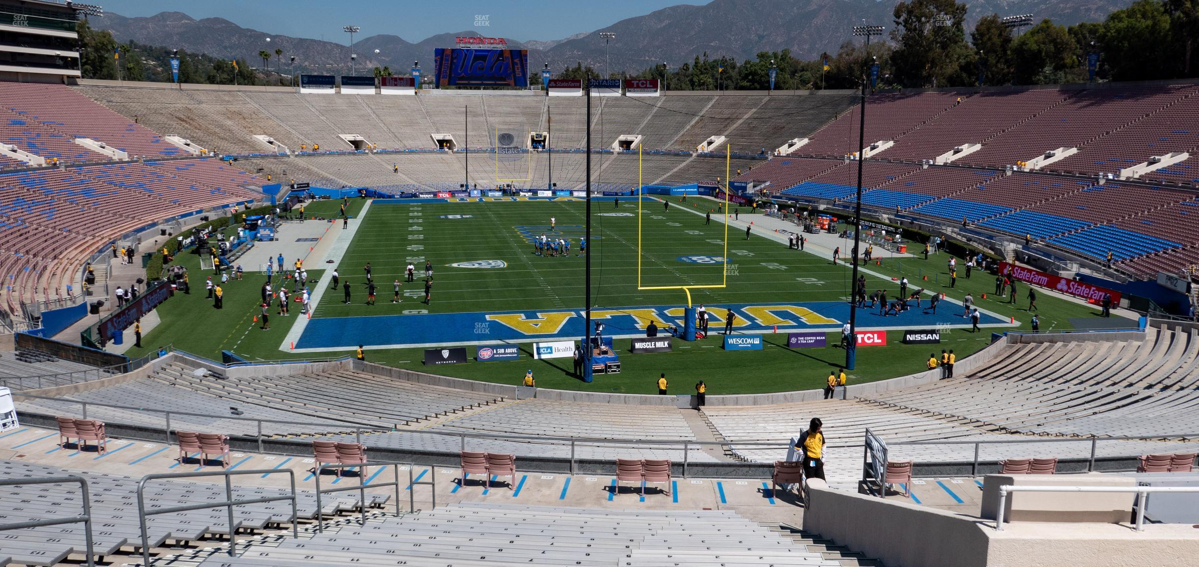 Seating view for Rose Bowl Stadium Section Upper 25