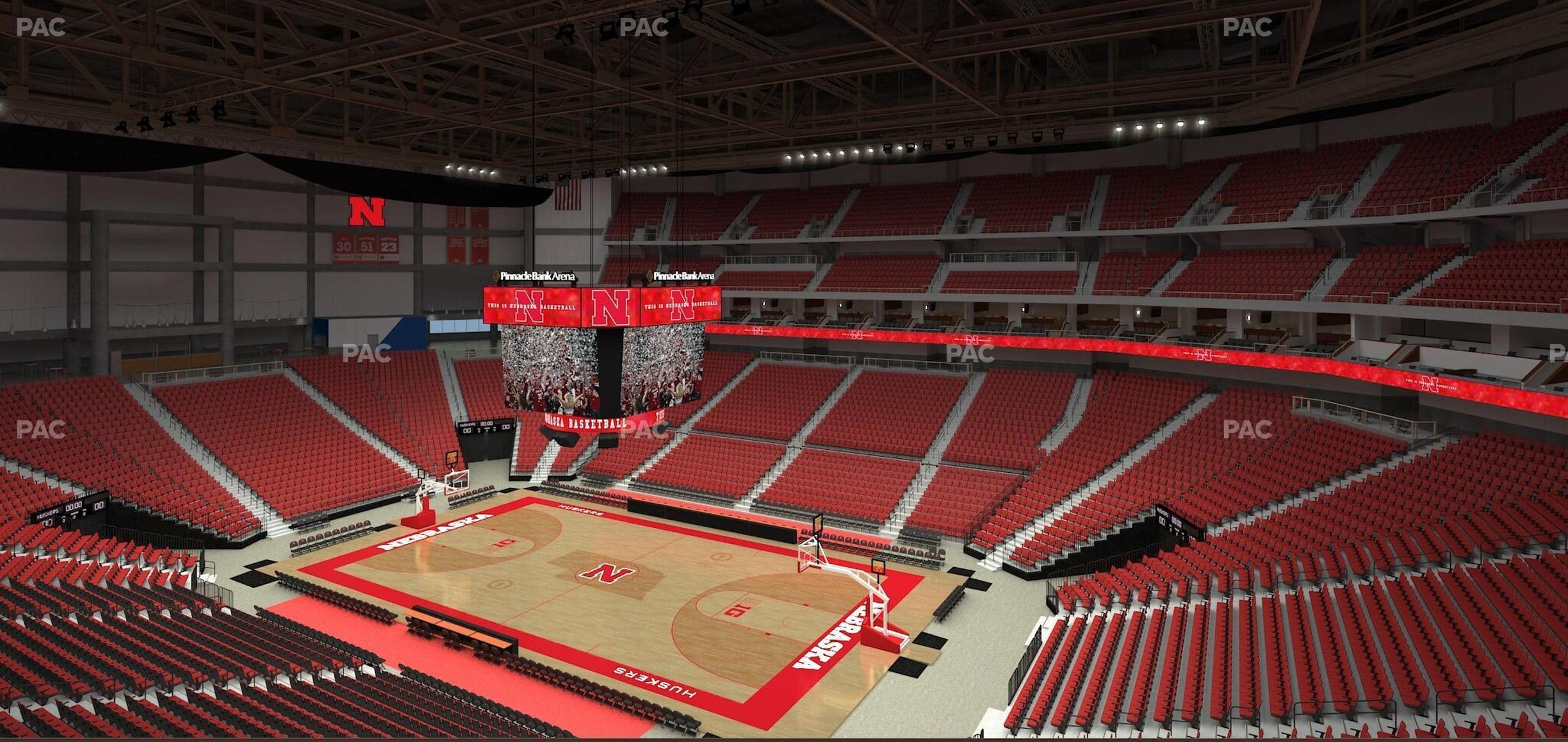 Seating view for Pinnacle Bank Arena Section 216