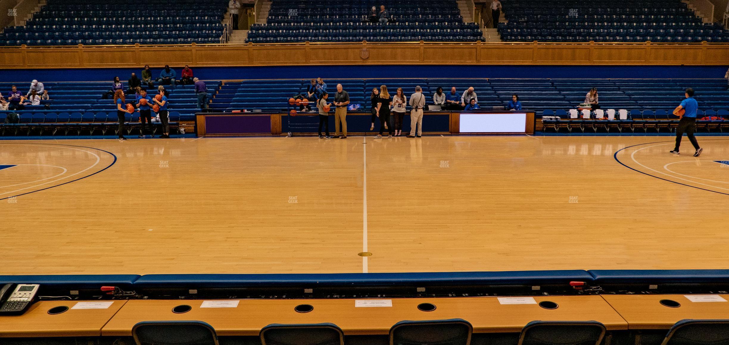 Seating view for Cameron Indoor Stadium Section 17