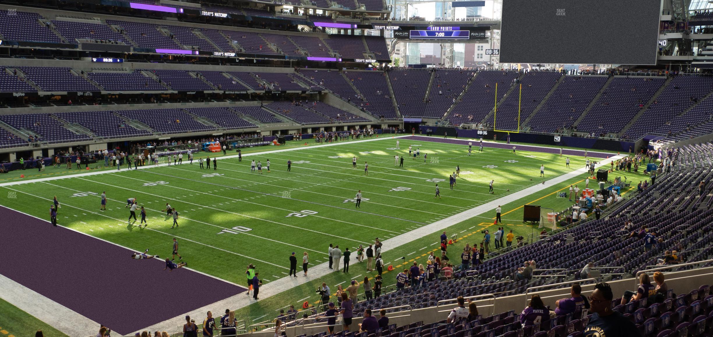 Seating view for U.S. Bank Stadium Section 114