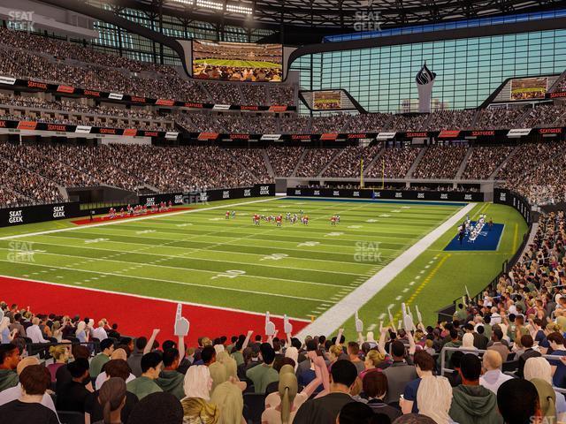 Seating view for Allegiant Stadium Section 120