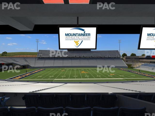 Seating view for Mountaineer Field at Milan Puskar Stadium Section Field Box 17